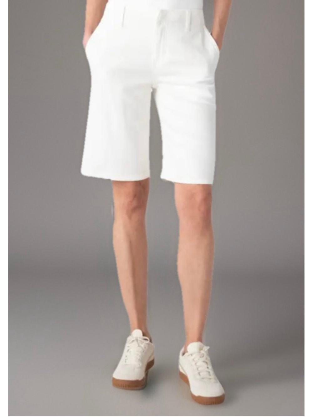Women's Lauren Ralph Lauren White Bermuda Shorts Size 12